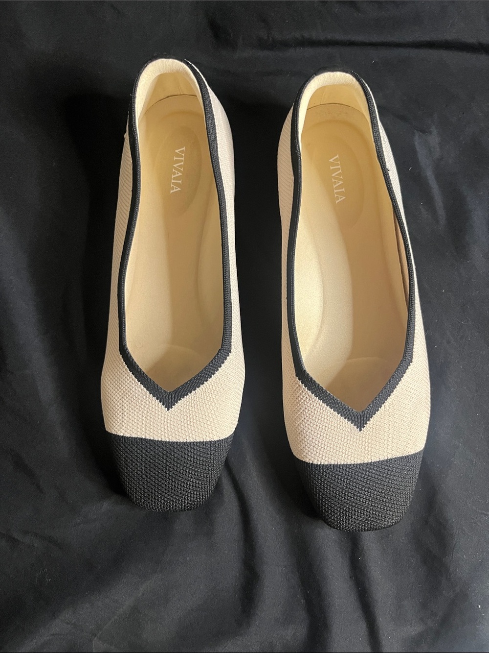 VIVAIA Square-Toe Ballet Flats, Margot 2.0